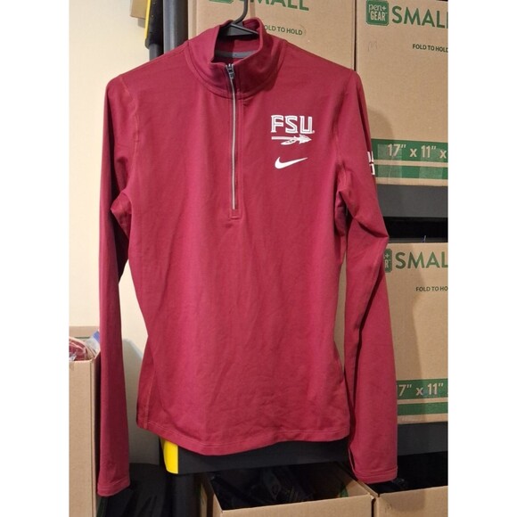 Nike Element Dri-Fit 1/4 Zip Women’s Medium FSU Seminoles L/S Pullover 33157x - Picture 1 of 9